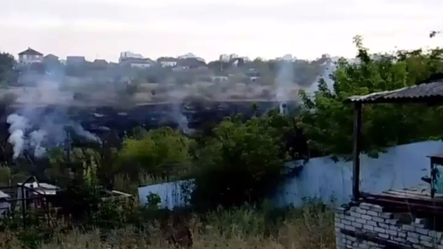 Ландшафтный пожар произошел в Советском районе