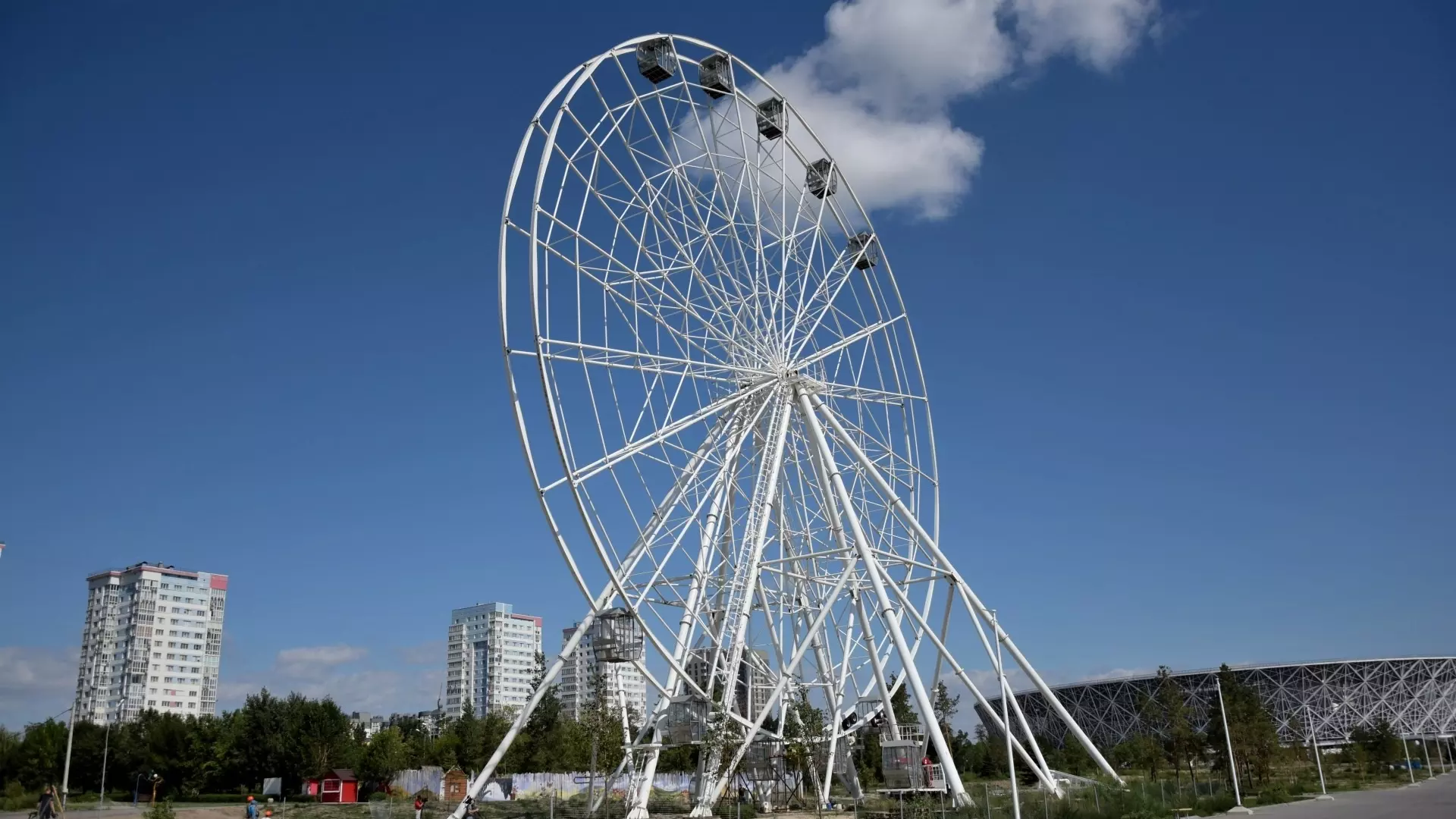 Гимнастки устроят опасное шоу на колесе обозрения в Волгограде