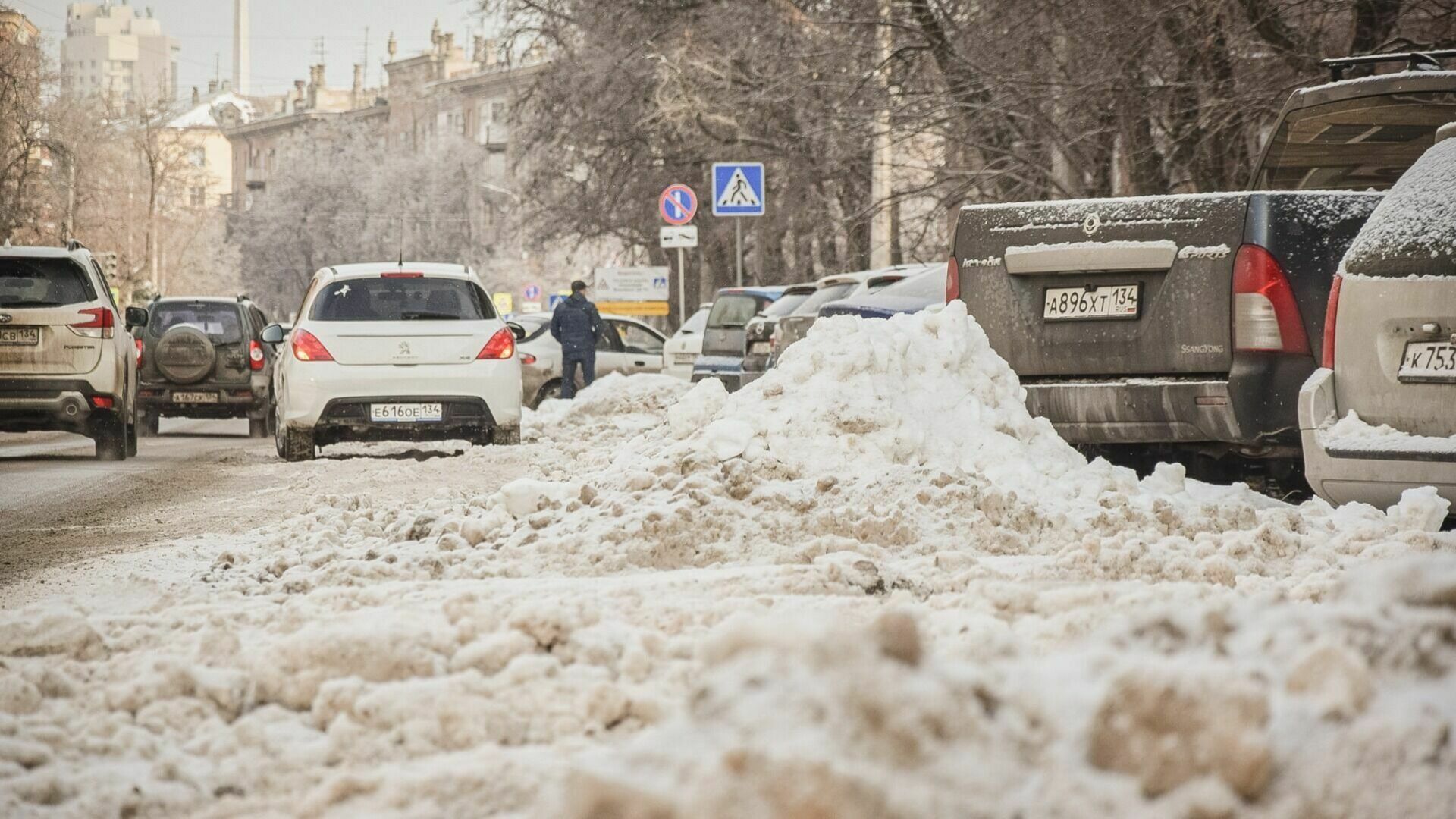 Снег заметет Волгоградскую область 21 февраля