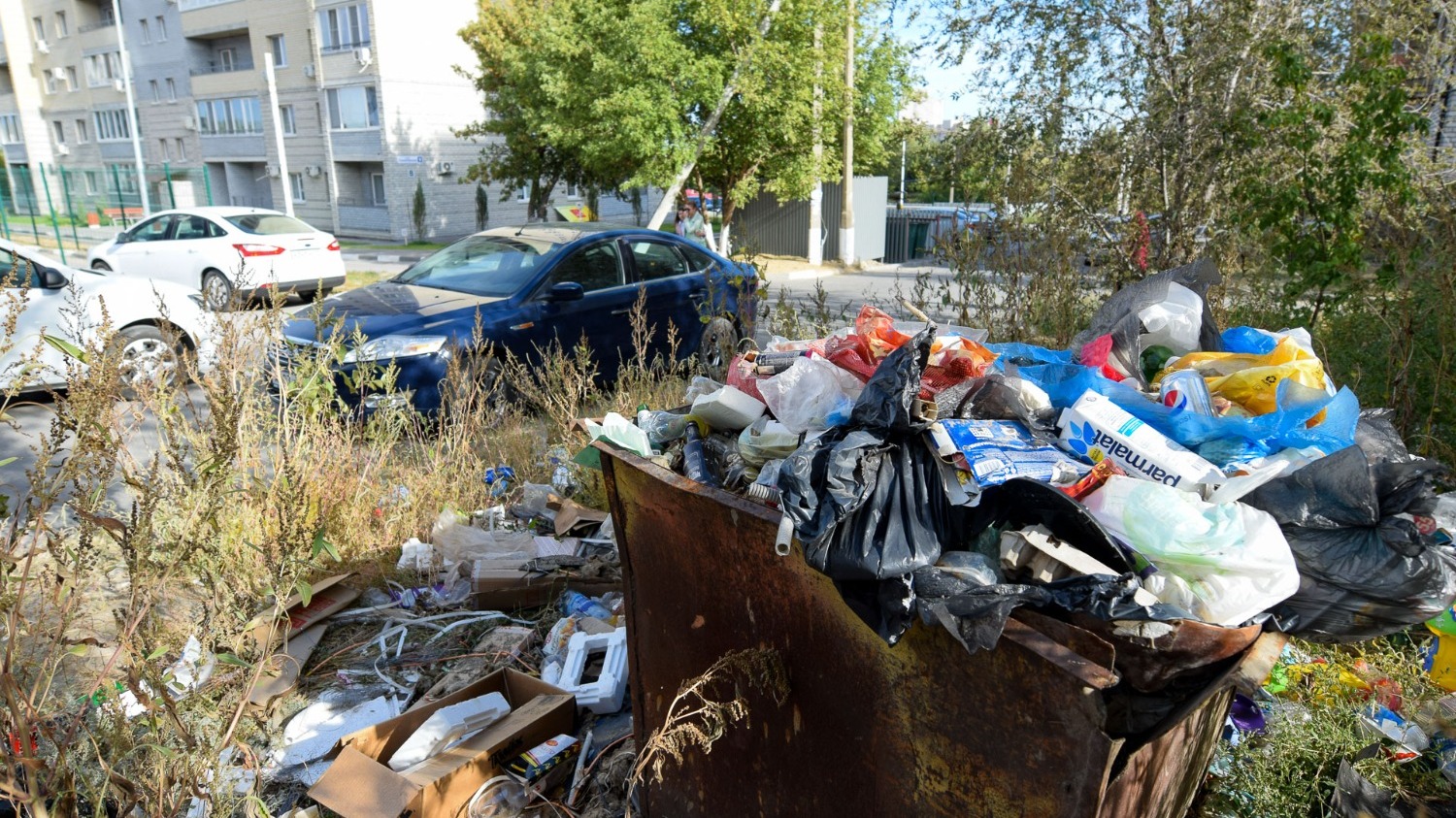 В 2019 году дворы Волгограда оказались завалены мусором