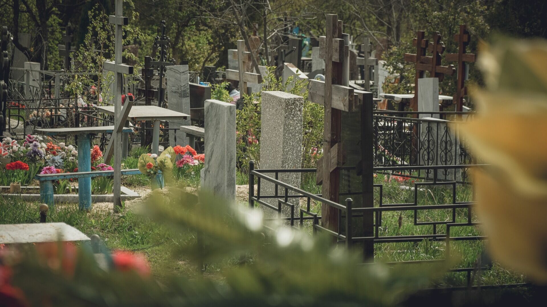 Волгоградец ломал кресты на кладбище Советского района.