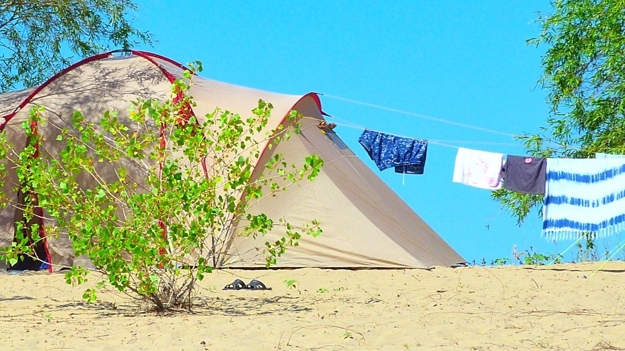 Дешевой альтернативой путевки на море для волгоградцев может стать отпуск в палатке на берегу Волги