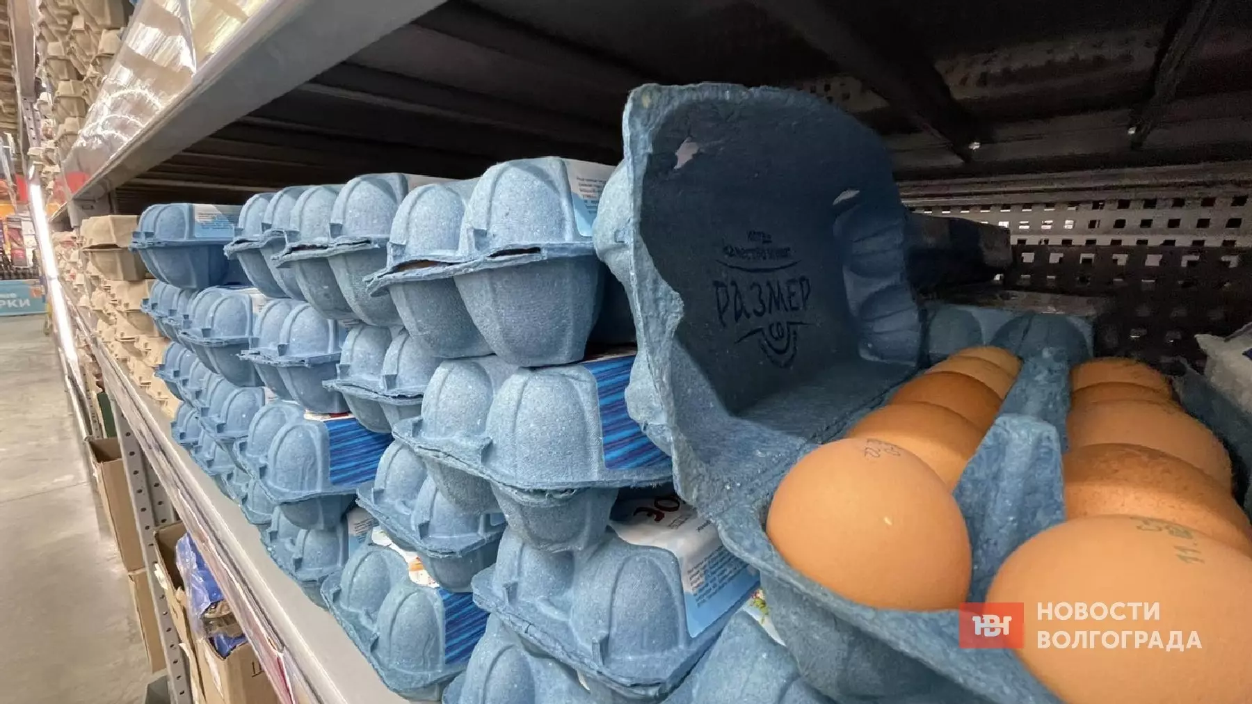 Полки в волгоградских магазинах заполнены дорогими яйцами