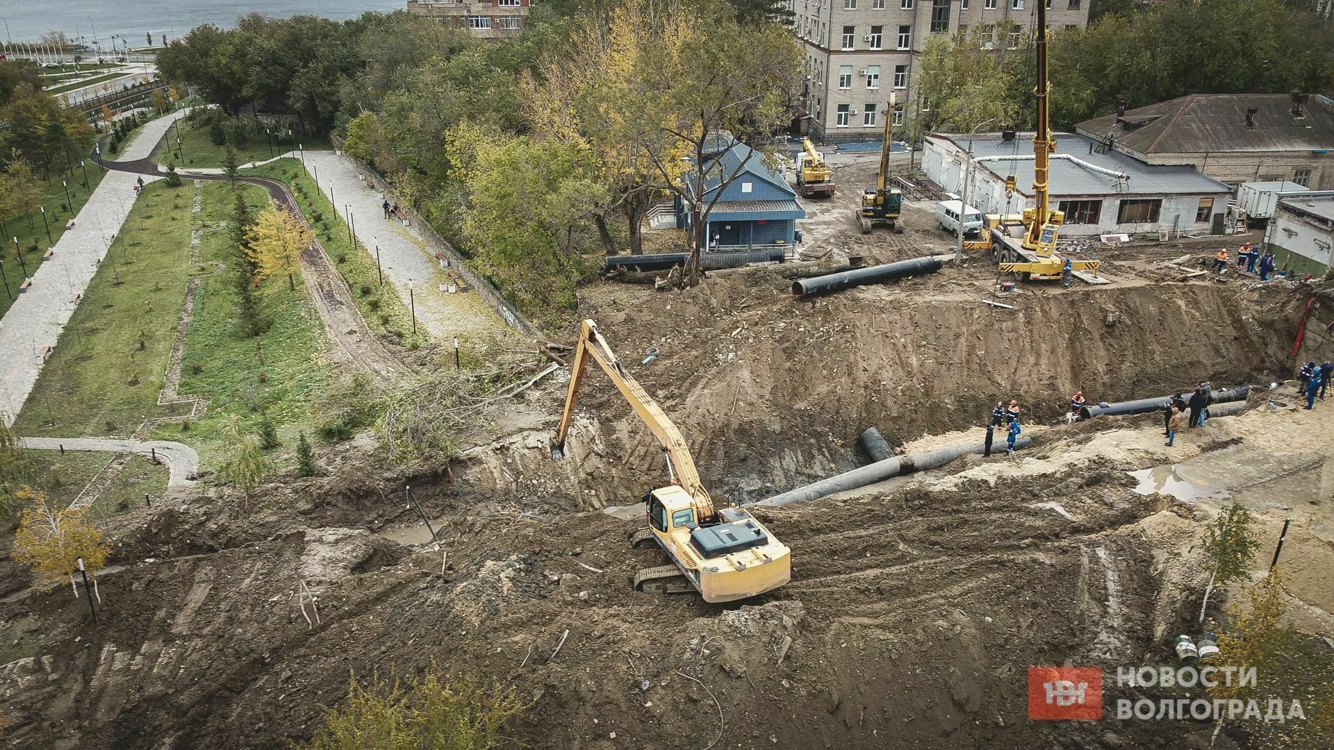 Новый канализационный коллектор построят в пойме реки Царица в Волгограде