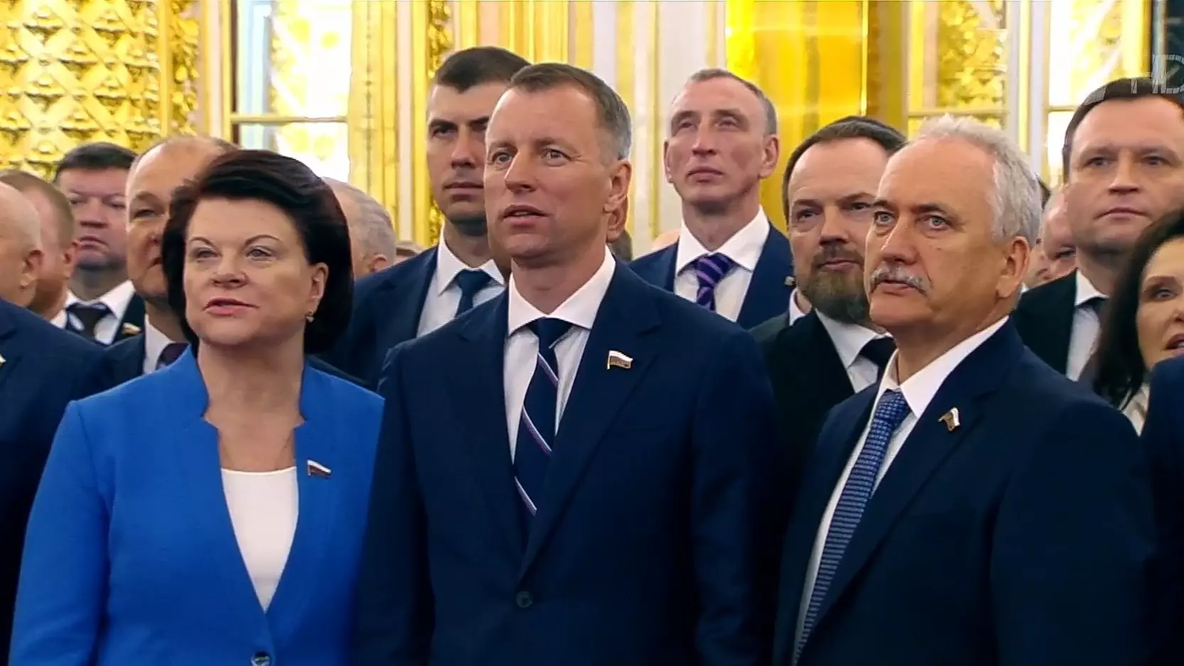 Депутат Госдумы Алексей Волосков стоял на церемонии в первых рядах