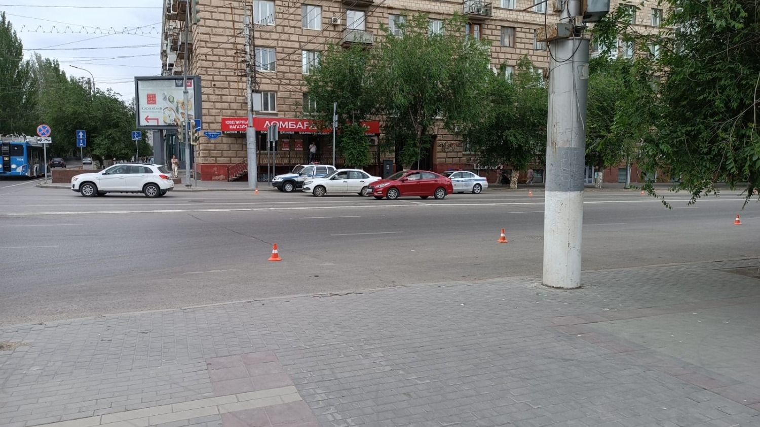 Патрульные машины наблюдают только в самом центре Волгограда