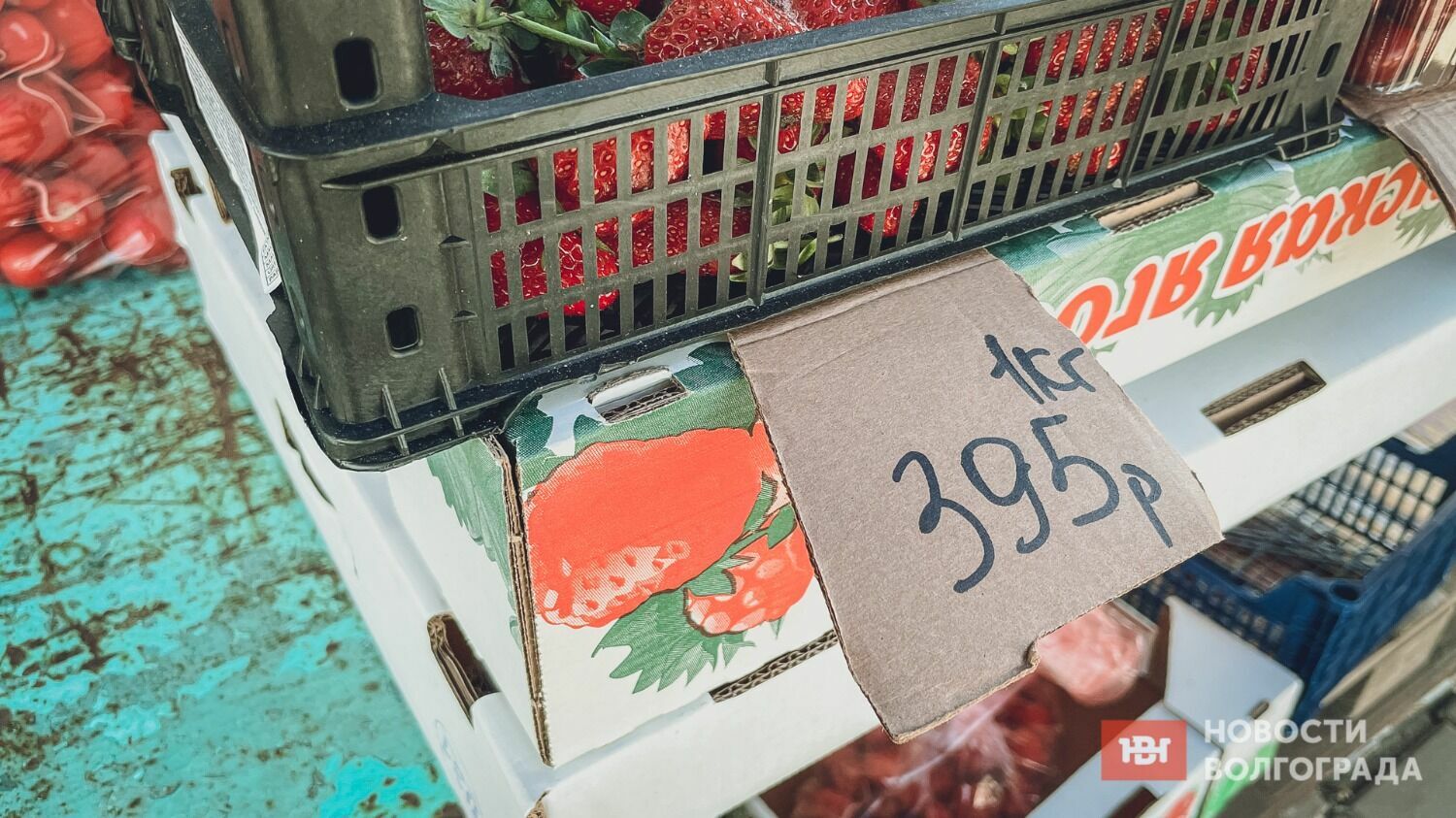Наиболее дешевая клубника продается сейчас на рынках Волгограда