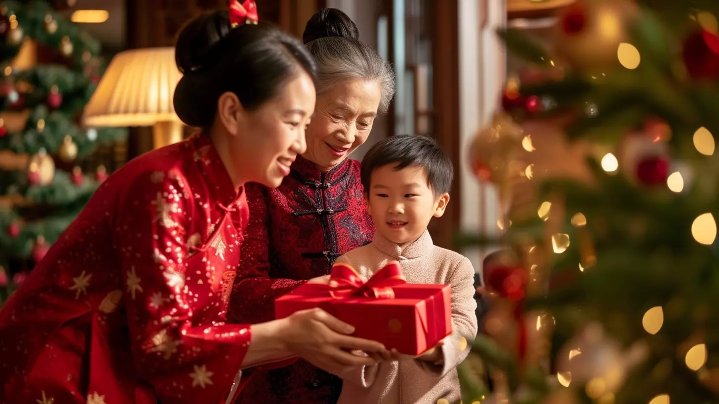 На Новый год в Китае принято ходить в гости к родственникам и друзьям