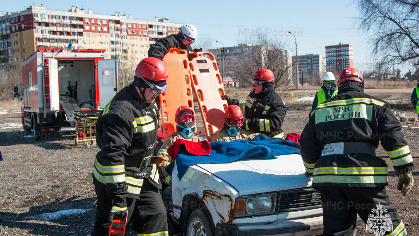 Ликвидацию ДТП покажут спасатели возле «Волгоград Арены»