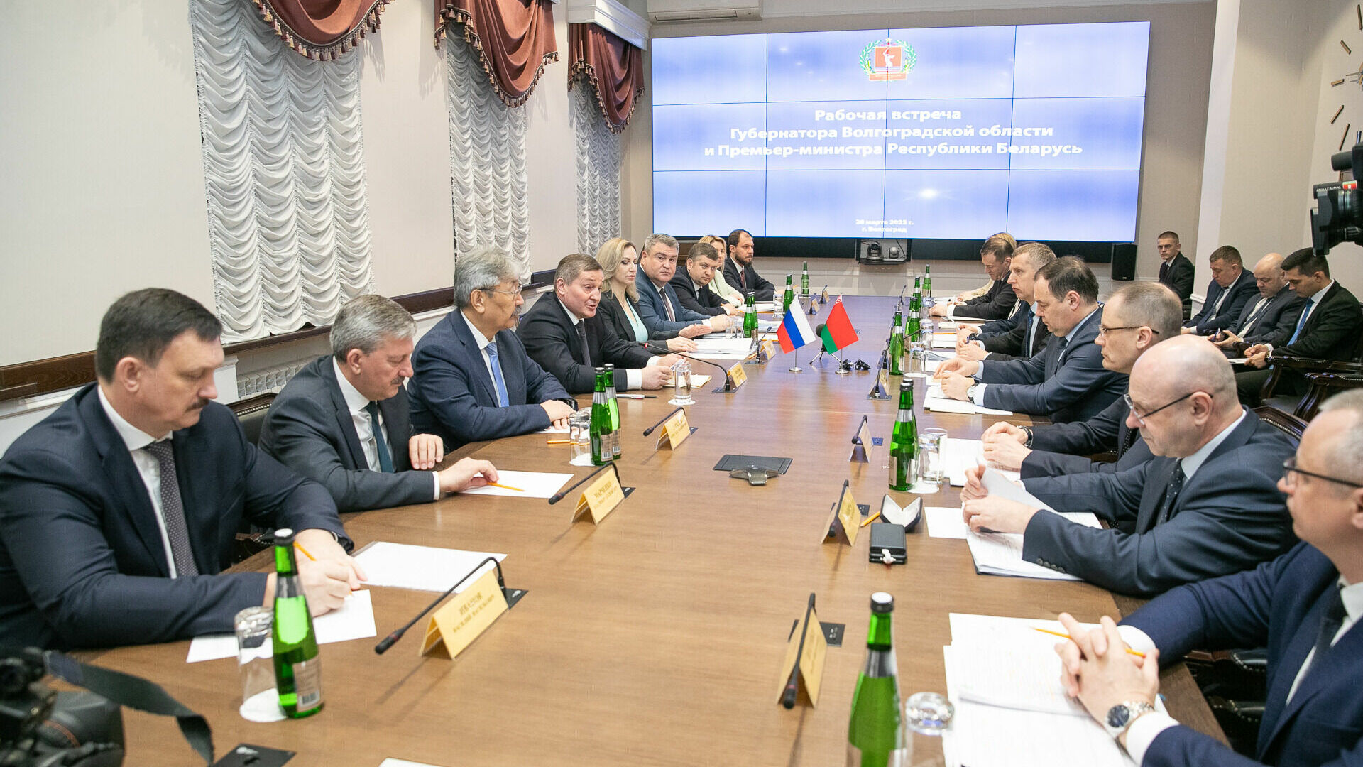 Бочаров обсудил с главой правительства Беларуси перспективы сотрудничества