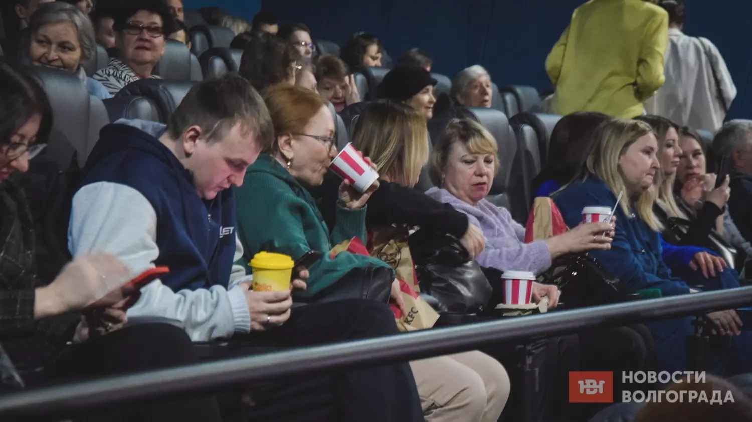 Волгоградцы посмотрели послания Владимира Путина Федеральному собранию в кинотеатре