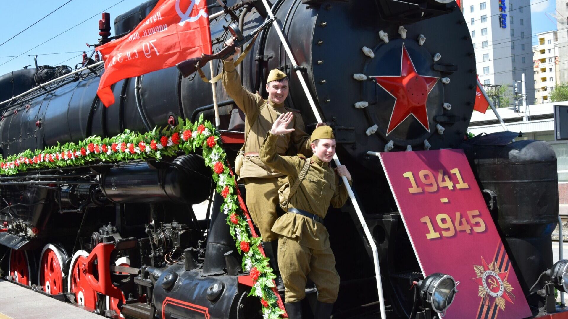 Ретропоезд «Воинский эшелон» готовят ко Дню Победы в Волгограде