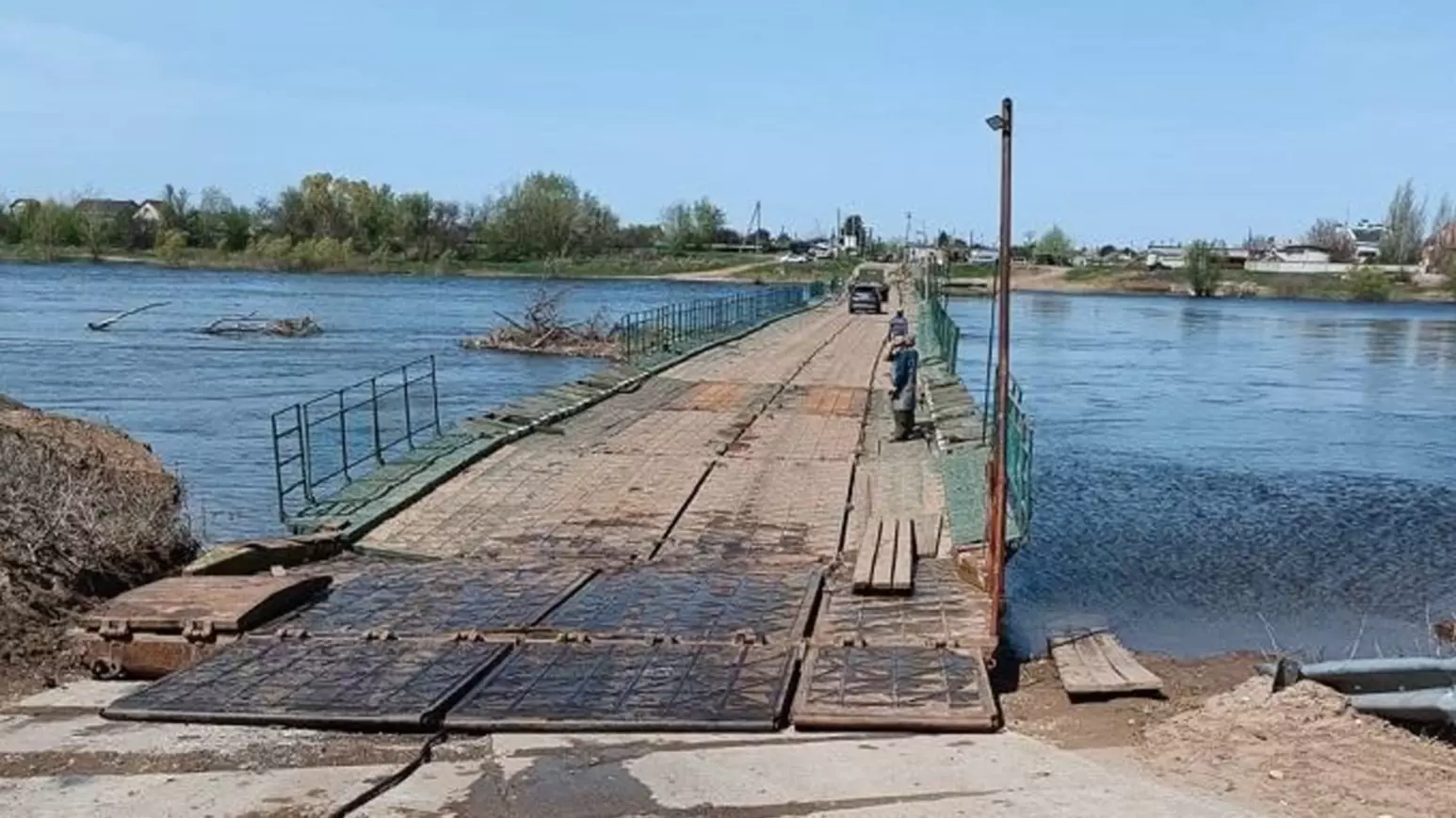 Правда ли мост через Ахтубу ушел под воду в Ленинском районе