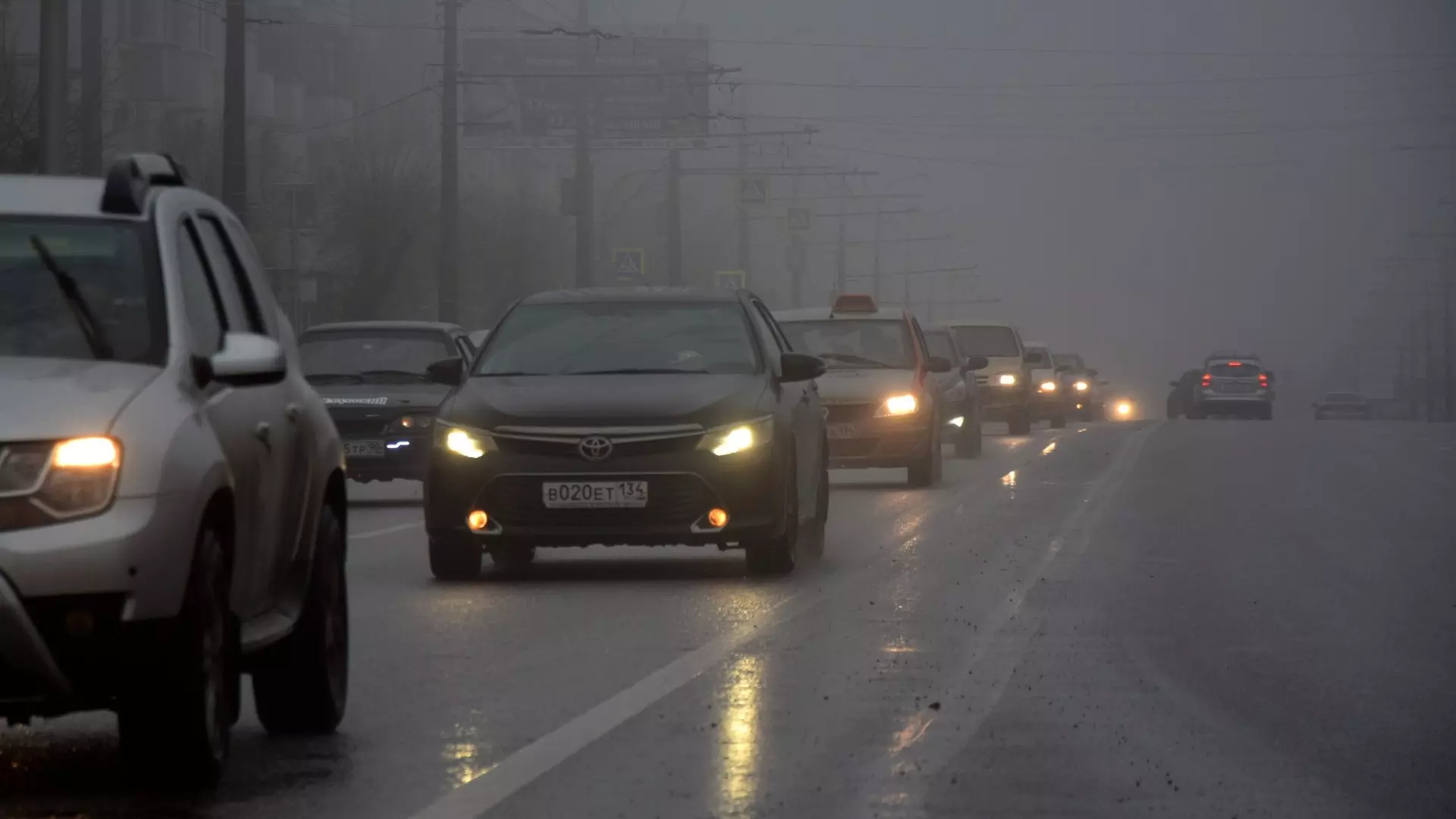 Водителей предупреждают о плотном тумане на дорогах