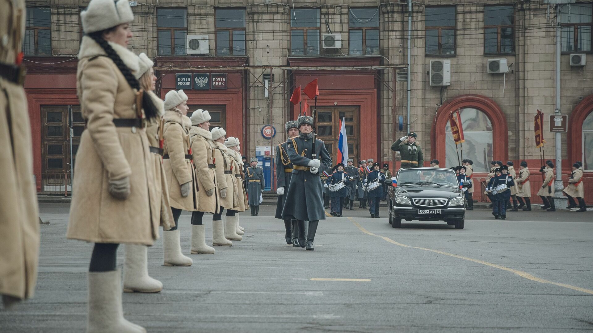 В Волгограде проходит репетиция военного парада