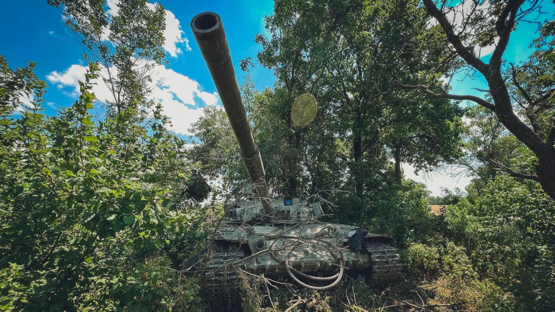 Вести огонь из танка учат мобилизованных под Волгоградом