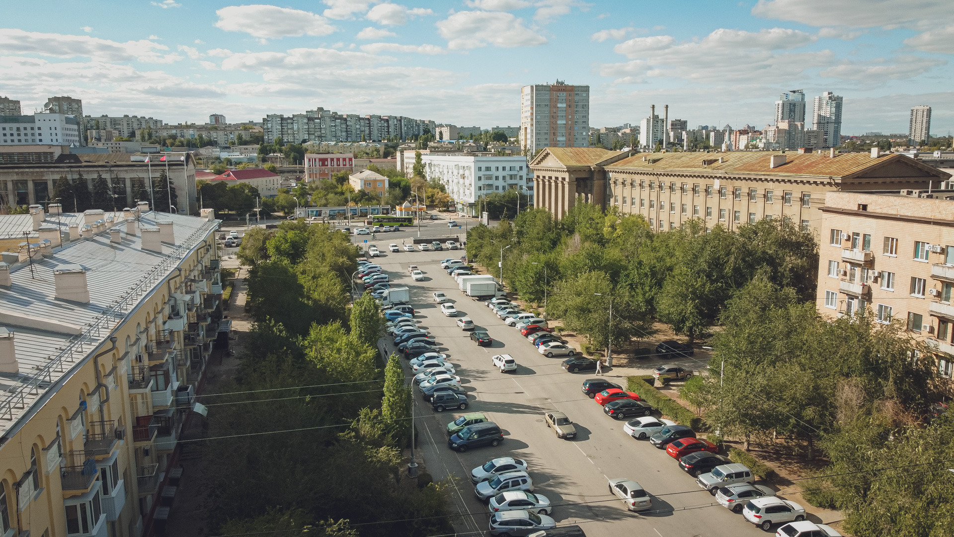 Град засыпал улицы в Волгограде