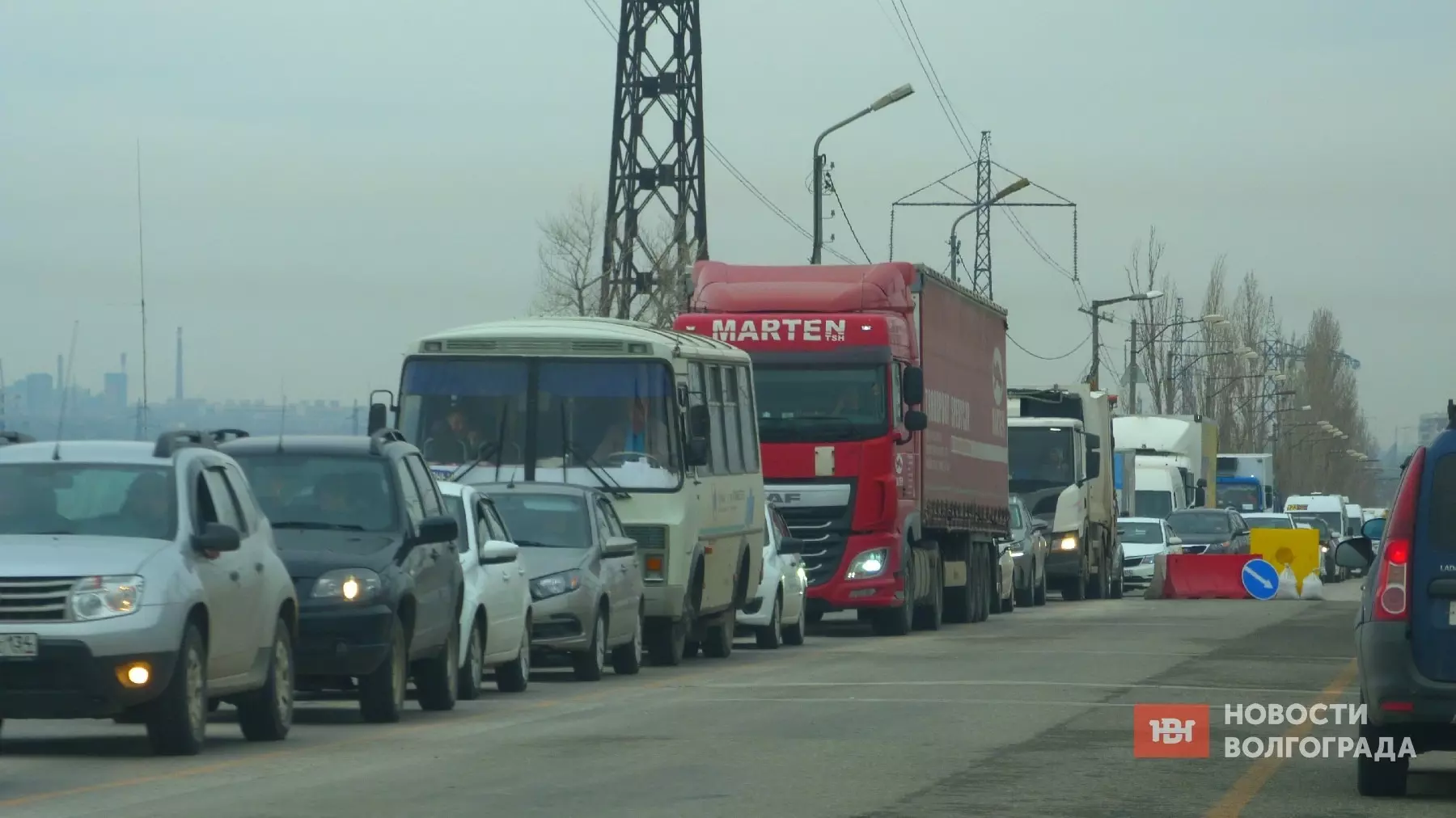 9 апреля грузовикам закроют движение через Волжскую ГЭС